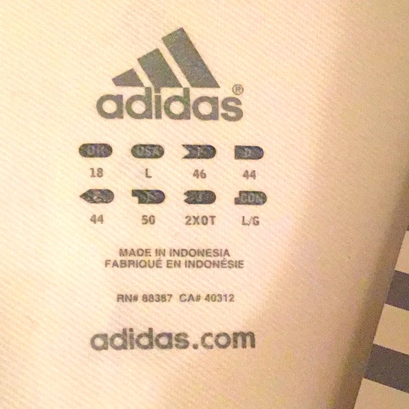 Adidas sports top (white) L” - Picture 4 of 5